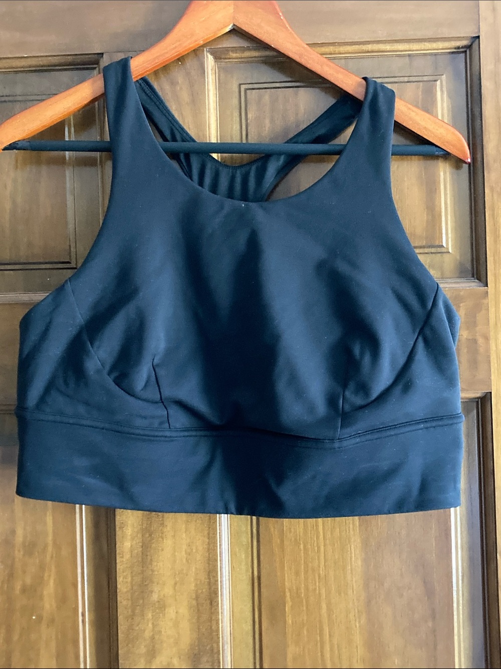 lululemon athletica Black High-Neck Sports Bra with Wide Band